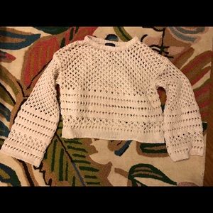 Cropped bell sleeve sweater size 8